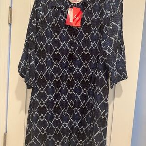 Biba Navy and White Tunic
